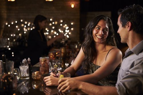 Indian Dating Couple Flirting