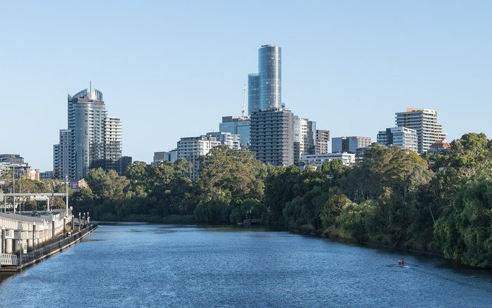 Singles in South Yarra: view of the city