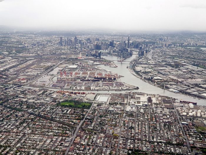 Singles in Yarraville: view of the city