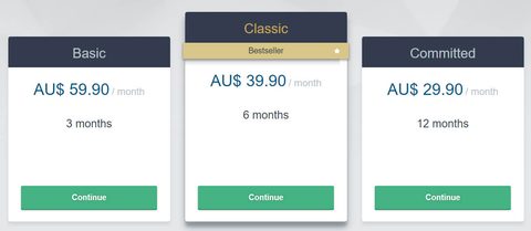 Screenshot of the Academic Singles prices