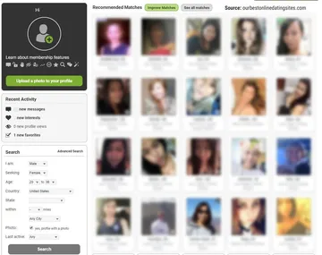 Screenshot of the AsianDating website