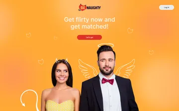 Screenshot of the BeNaughty website