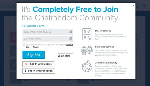 Chatrandom Signup