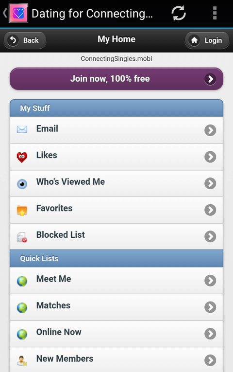 Connecting Singles App