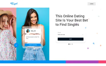 Screenshot of the Cupid website