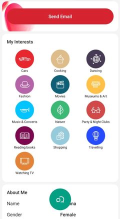 Dating.com Mobile Profile