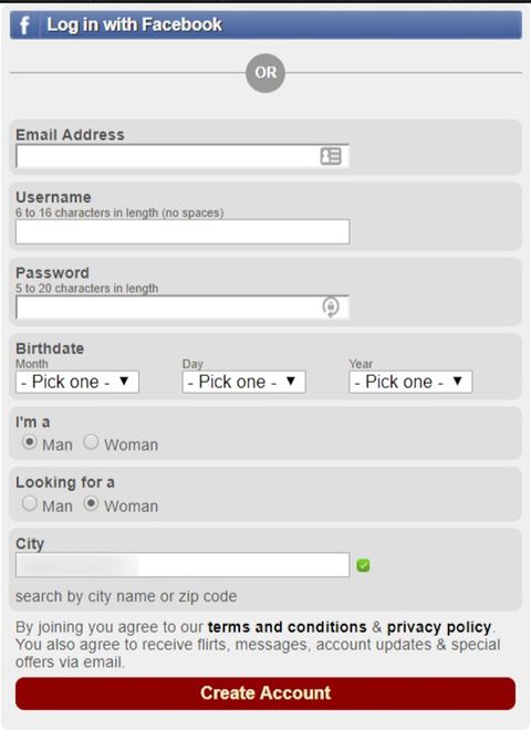 Dating For Seniors Registration