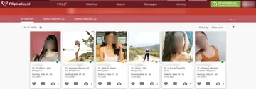 Screenshot of the FilipinoCupid website