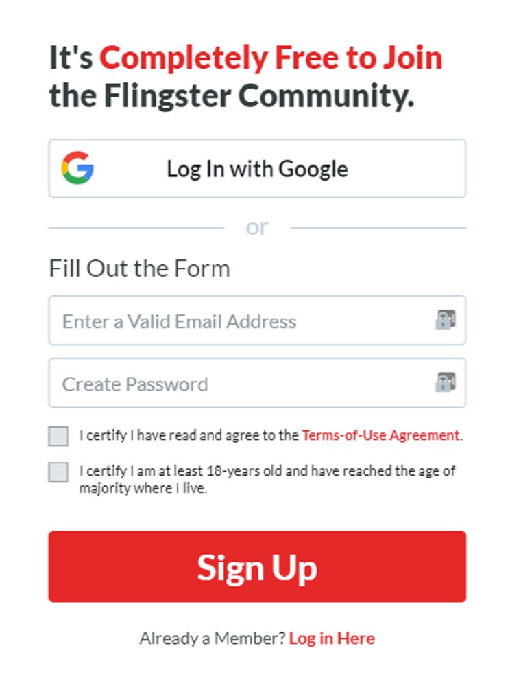 Flingster-Signup