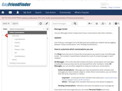 Gayfriendfinder Message Center