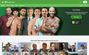 Screenshot of the GayMatchmaker website