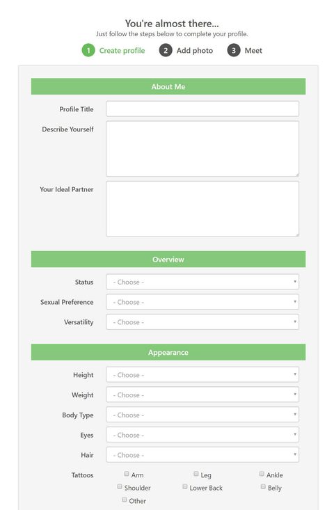 GayMatchmaker Registration
