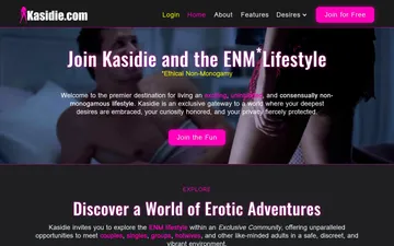 Screenshot of the Kasidie website