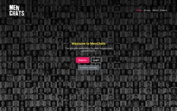 Screenshot of the MenChats website
