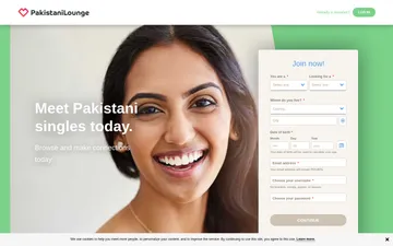Screenshot of the PakistaniLounge website