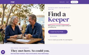 Screenshot of the RSVP website