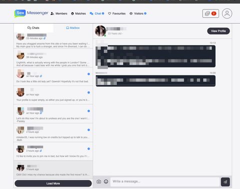 SexMessenger Contact