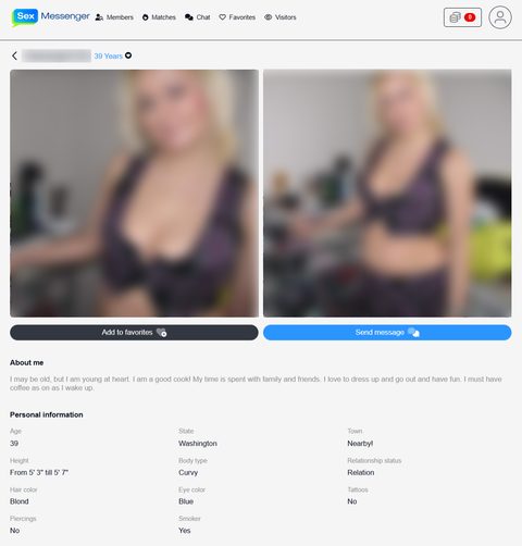 sexmessenger profile new