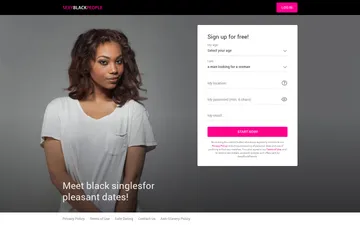 Screenshot of the SexyBlackPeople website