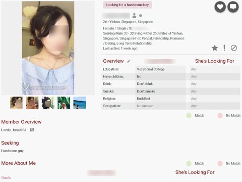 SingaporeLoveLinks updated profile