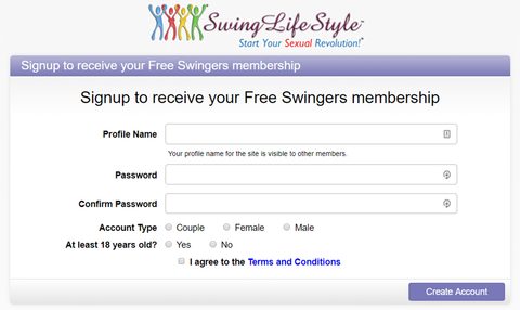Swing Lifestyle Registration
