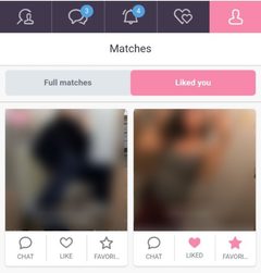 TenderMeets Mobile Liked You