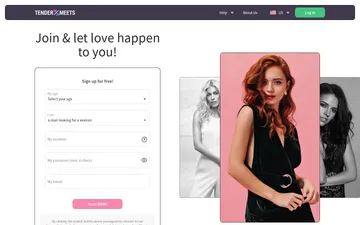 Screenshot of the TenderMeets website