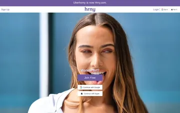 Screenshot of the Uberhorny website