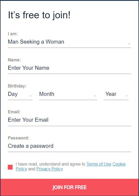 Valentime Sign Up