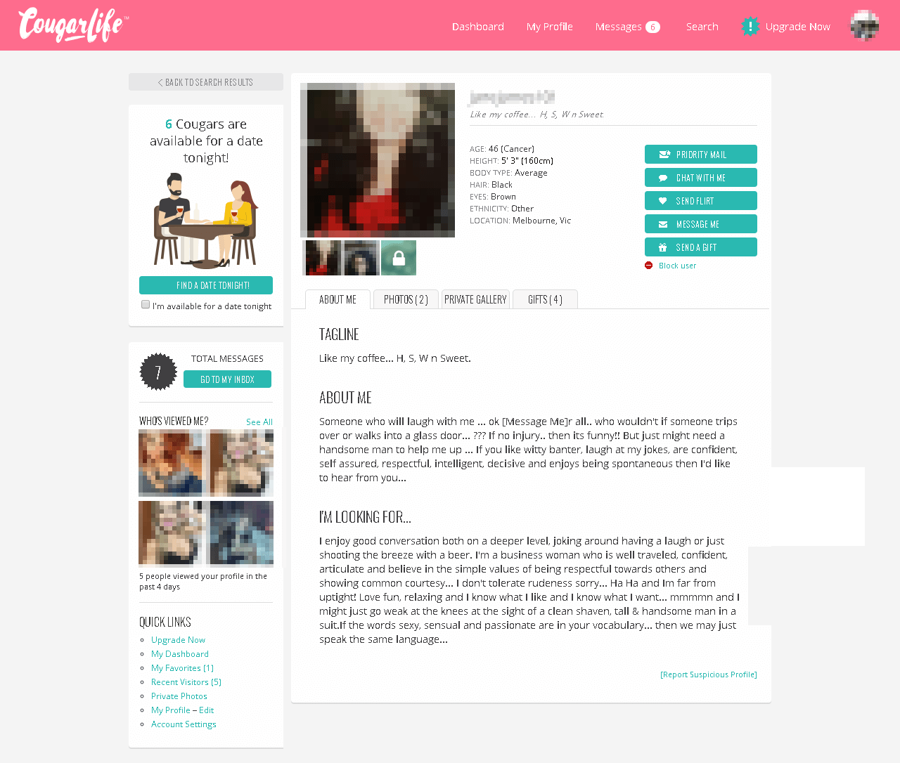 Cougar Life Reviews >> Cougar Life Review January 2020 Hot Dates Or Just A Money Pit Datingscout Com Au Cougar Life Reviews >> Cougar Life Review January 2020 Hot Dates Or Just A Money Pit Datingscout Com Au