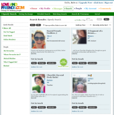 Love and Friends Search Options