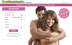 Adult Match Maker Sign Up Page