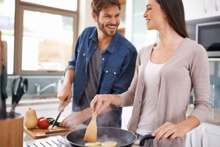 Dating couple with shared cooking interests