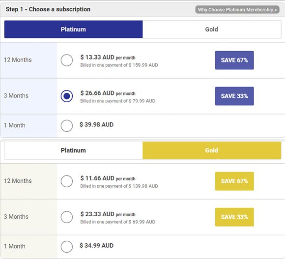 CaribbeanCupid Price Table