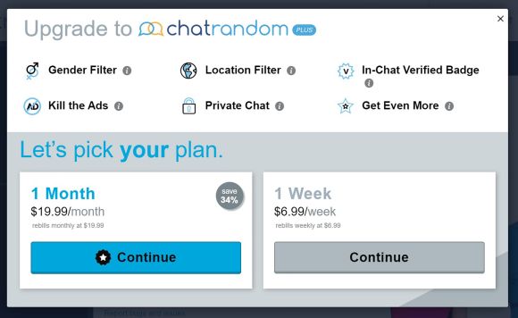 Chatrandom AU Price