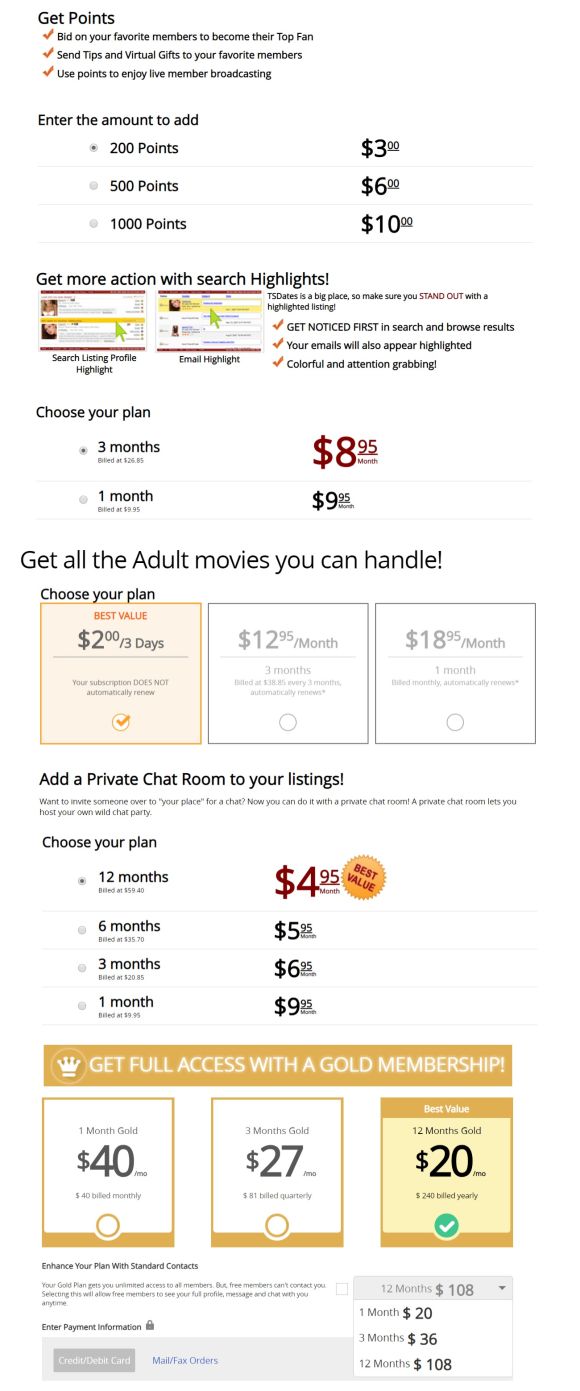 TSDates Price