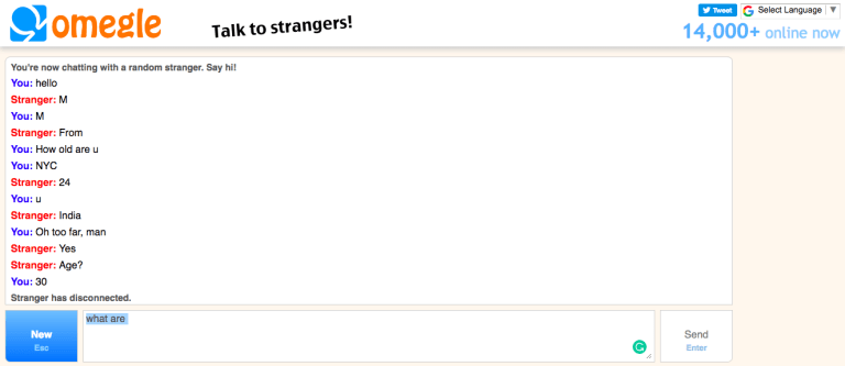Chat omegle com WebCam Chat